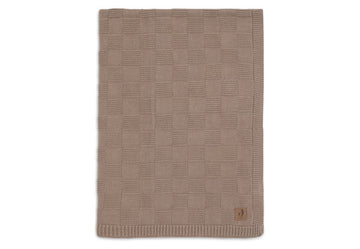 Deken Ledikant Jollein 100x150 Box Knit Milky Coffee