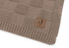Deken Ledikant Jollein 100x150 Box Knit Milky Coffee