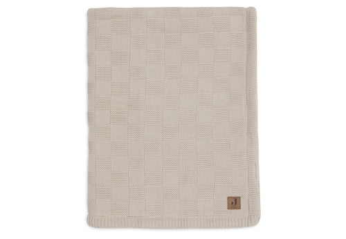 Deken Ledikant Jollein 100x150 Box Knit Warm Sand/Velvet