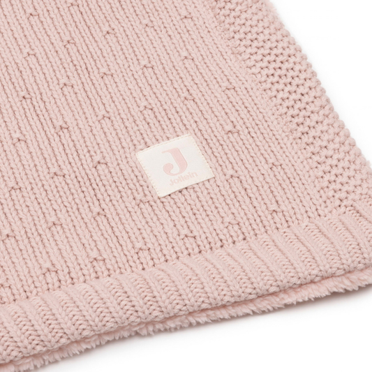Deken Wieg Jollein Sprinkle Knit Silk Rose/Fluffy