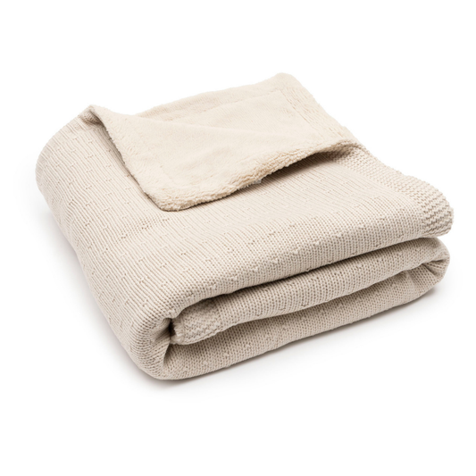 Deken Ledikant Jollein Sprinkle Knit Sand/Fluffy