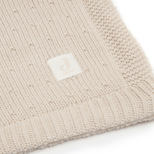 Deken Ledikant Jollein Sprinkle Knit Sand/Fluffy