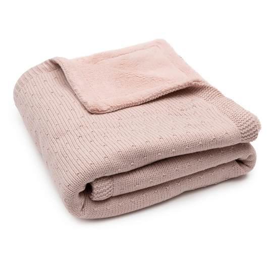 Deken Ledikant Jollein Sprinkle Knit/Fluffy Silk Rose