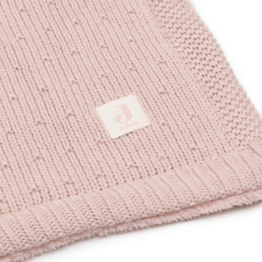 Deken Ledikant Jollein Sprinkle Knit/Fluffy Silk Rose