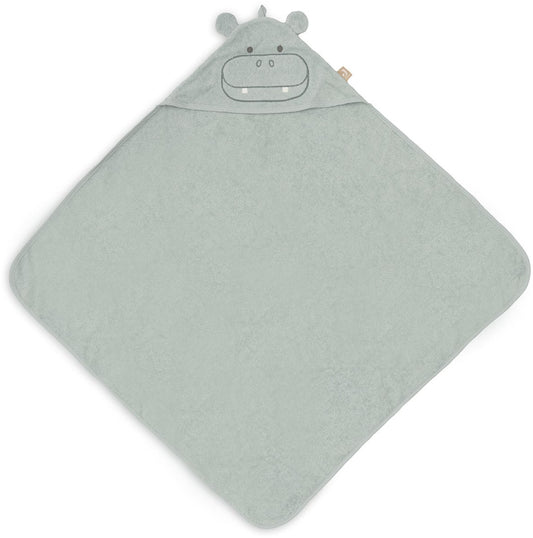 Badcape Jollein Badstof 75x75 Hippo Happy