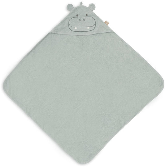 Badcape Jollein Badstof 75x75 Hippo Happy
