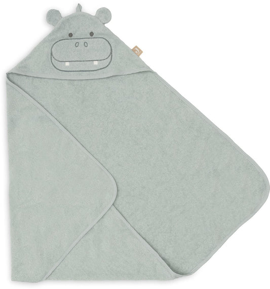 Badcape Jollein Badstof 75x75 Hippo Happy
