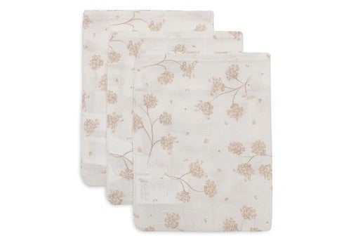 Washandjes Jollein Hydrofiel Leafy Dreams 3-pack