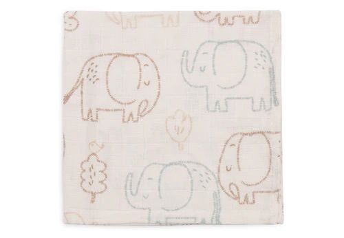 Monddoekjes Jollein Hydrofiel Elephant Tales 3st