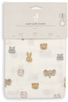 Washandjes Jollein Hydrofiel Jollies 3-pack
