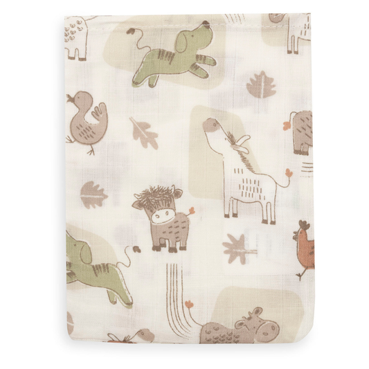 Washandjes Hydrofiel Jollein Barn Buddies 3-pack