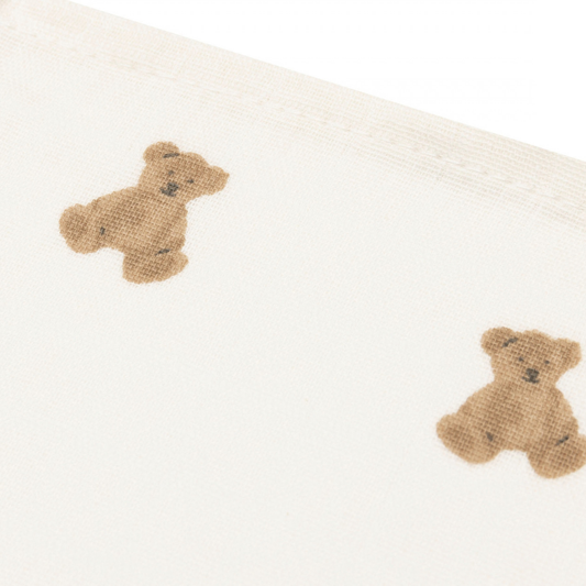 Monddoekjes Hydrofiel Jollein Mini Teddy Bear Ivory/Biscuit