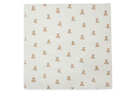 Multidoek Jollein Hydrofiel 115x115 Teddy Bear 2-pack