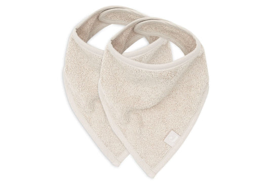 Slabber Bandana Jollein Badstof Nougat 2-pack