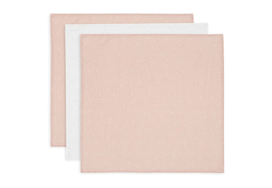 Multidoek Jollein Hydrofiel 70x70 Twinkling Wild Rose 3-pack