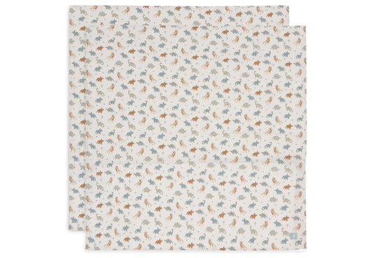 Multidoek Jollein Hydrofiel 115x115 Roarsome 2-pack