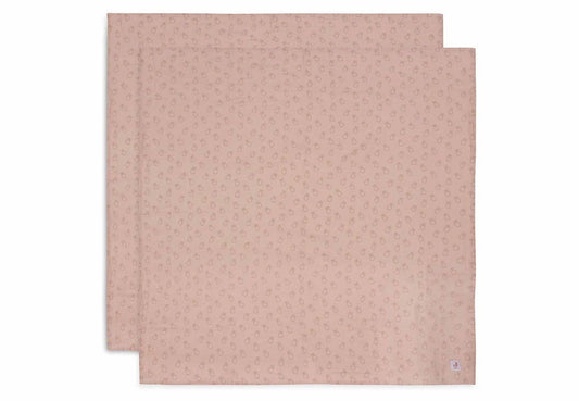 Multidoek Jollein Hydrofiel 115x115 Nijntje Silhouettes Wild Rose 2-pack