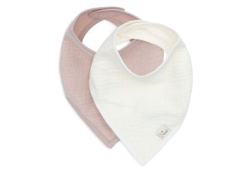 Slabber Bandana Jollein Hydrofiel Wild Rose/Oatmeal 2 -pack