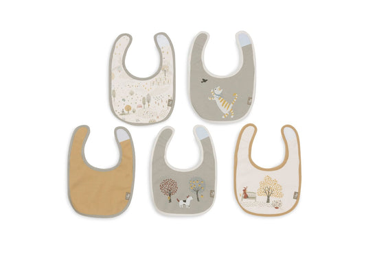 Slabber Jollein Waterproof Jersey Tiny Park 5-pack