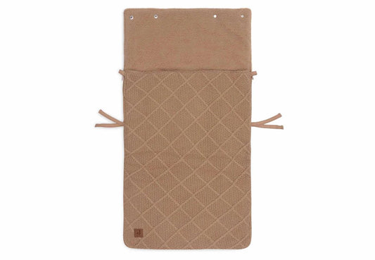 Voetenzak Jollein Autostoel Check Knit Biscuit