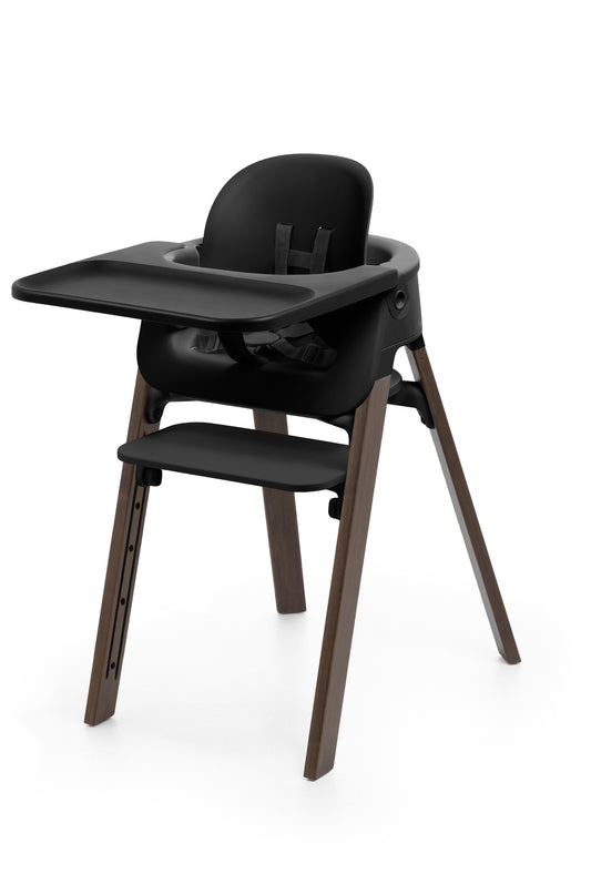 Kinderstoel Stokke Steps Black/Warm Brown