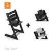 SET | Kinderstoel Stokke® Tripp Trapp® Black met Babyset & Stoelverkleiner