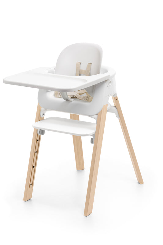 Kinderstoel Stokke Steps White/Natural