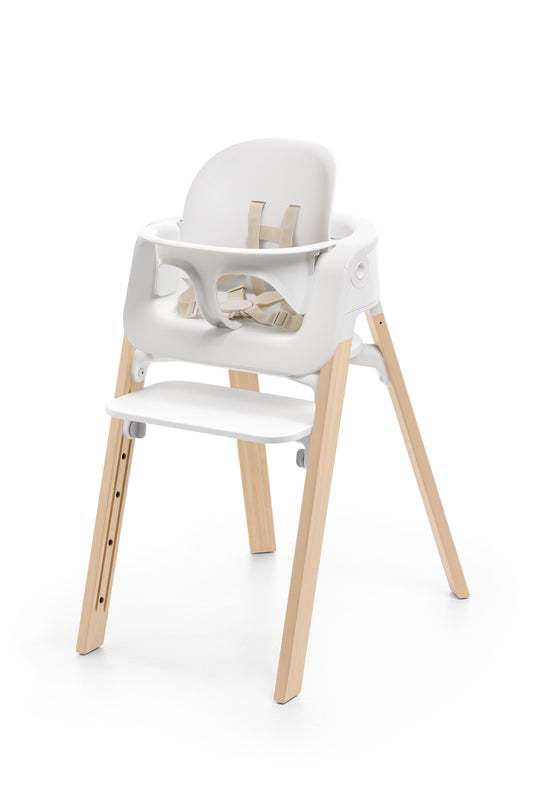 Kinderstoel Stokke Steps White/Natural