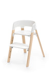 Kinderstoel Stokke Steps White/Natural