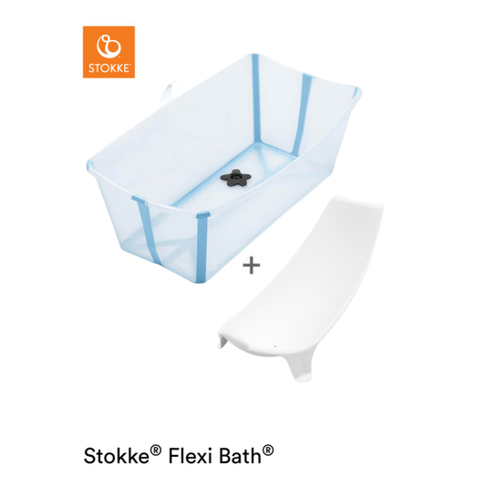 Badset Stokke® Flexi Bath® Bundle Transparent Ocean Blue