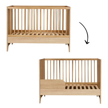 Meegroei Ledikant Quax Tsugi Honey Ash 60x120