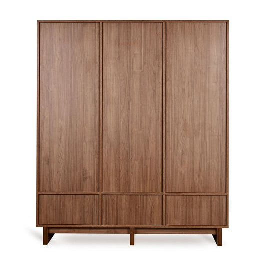 Kast Quax Kyo Walnut 3-deurs