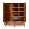 Kast Quax Kyo Walnut 3-deurs