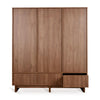 Kast Quax Kyo Walnut 3-deurs