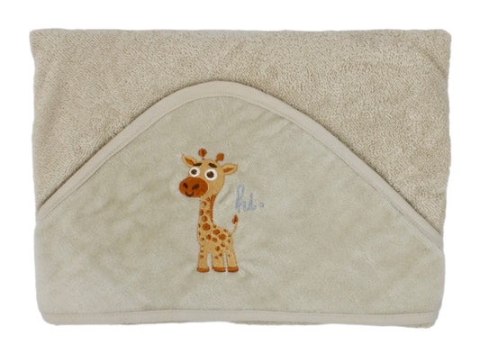 Badcape Petit Villain Giraffe Hi Zand
