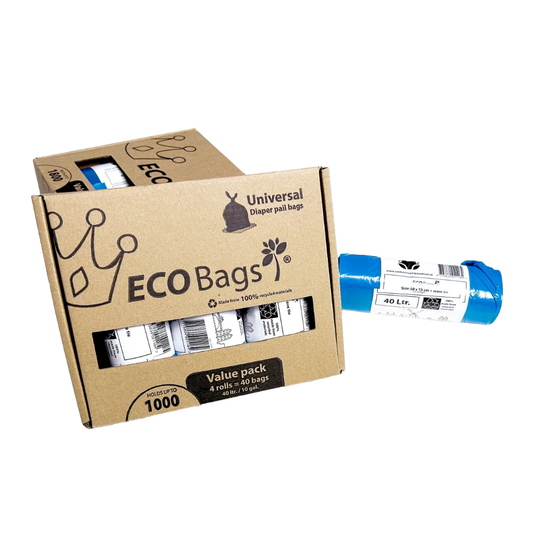 Vuilniszakken Diaperchamp ECO Bags Value Pack 4 x 40L