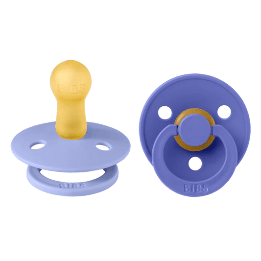 Fopspeen BIBS Latex Hush/Grape 2stk 6-12mnd