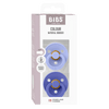 Fopspeen BIBS Latex Hush/Grape 2stk 0-6mnd