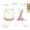 Nachtlampje ZAZU Socket Light Pink