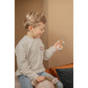 Houten Rammelaar Label Label Nougat