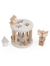 Houten Vormsorteerwiel Label Label Nougat