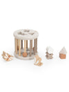 Houten Vormsorteerwiel Label Label Nougat