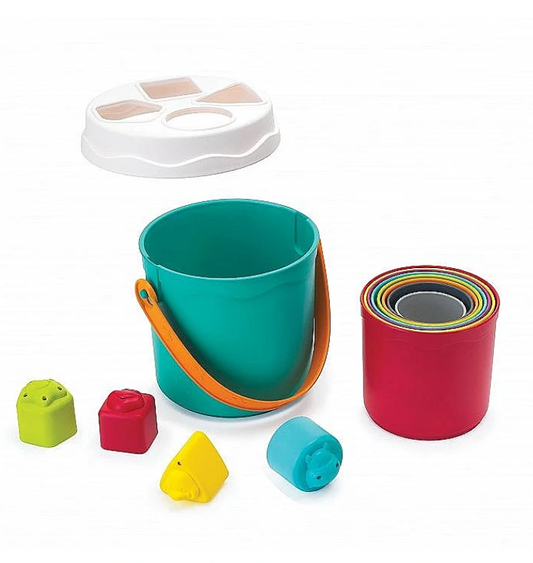 Vormenstoof B-Kids Shape Sorting Stack N' Nest Buckets