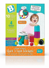 Vormenstoof B-Kids Shape Sorting Stack N' Nest Buckets