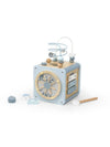 Activiteitenkubus Label Label Hout Blue