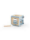 Activiteitenkubus Label Label Hout Blue