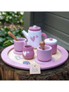 Theeservies Label Label Hout Pink