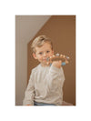 Hand Tamboerijn Label Label Hout Blue