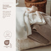 Deken Wieg Meyco Stripe Gebreid 75x100 Dark Taupe/Natural