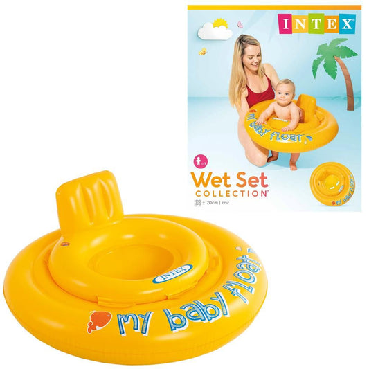 Drijfband Intex Baby Float Geel 6-12mnd
